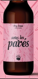 [900] L'Agrivoise - Bière noire "Sous les Pavés" (Dry Stout) 33cl